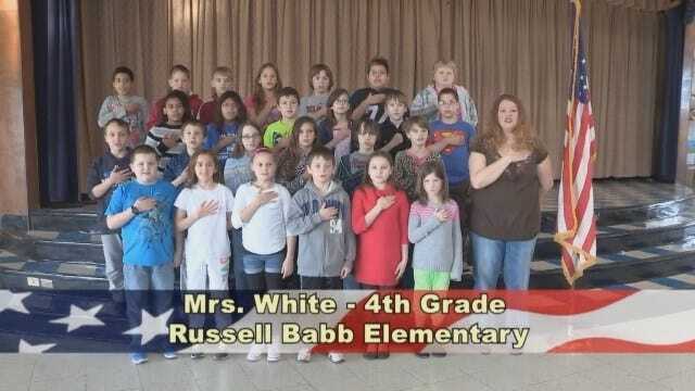 Mrs. White's 4th Grade Class at Russell Babb Elementary School