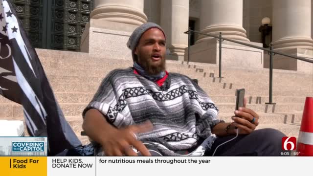 Man Spends Month Living On State Capitol Steps Protesting Injustice