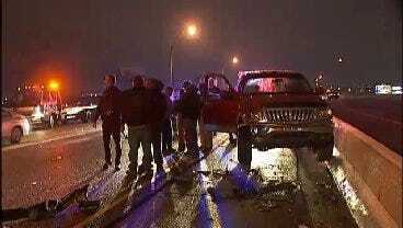 WEB EXTRA: Video From The Scene Of The Six-Car Pileup