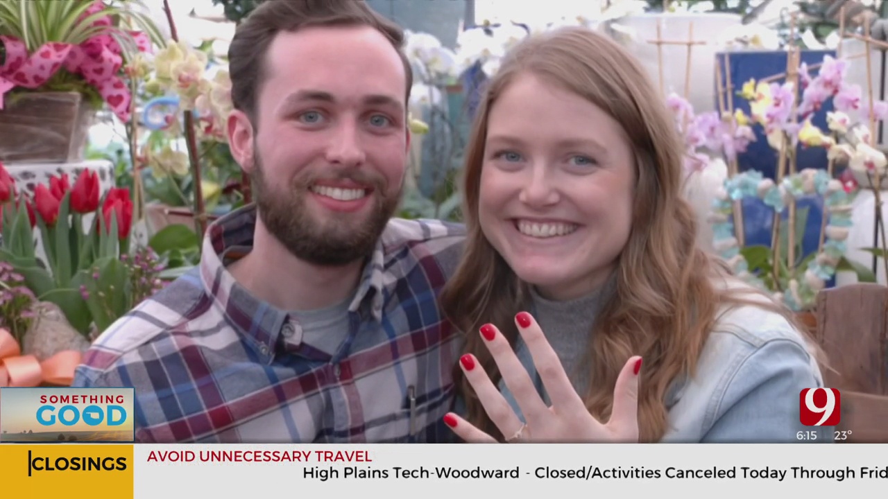 OKC Couple Gets Engaged In Greenhouse During Valentine's Day Weekend