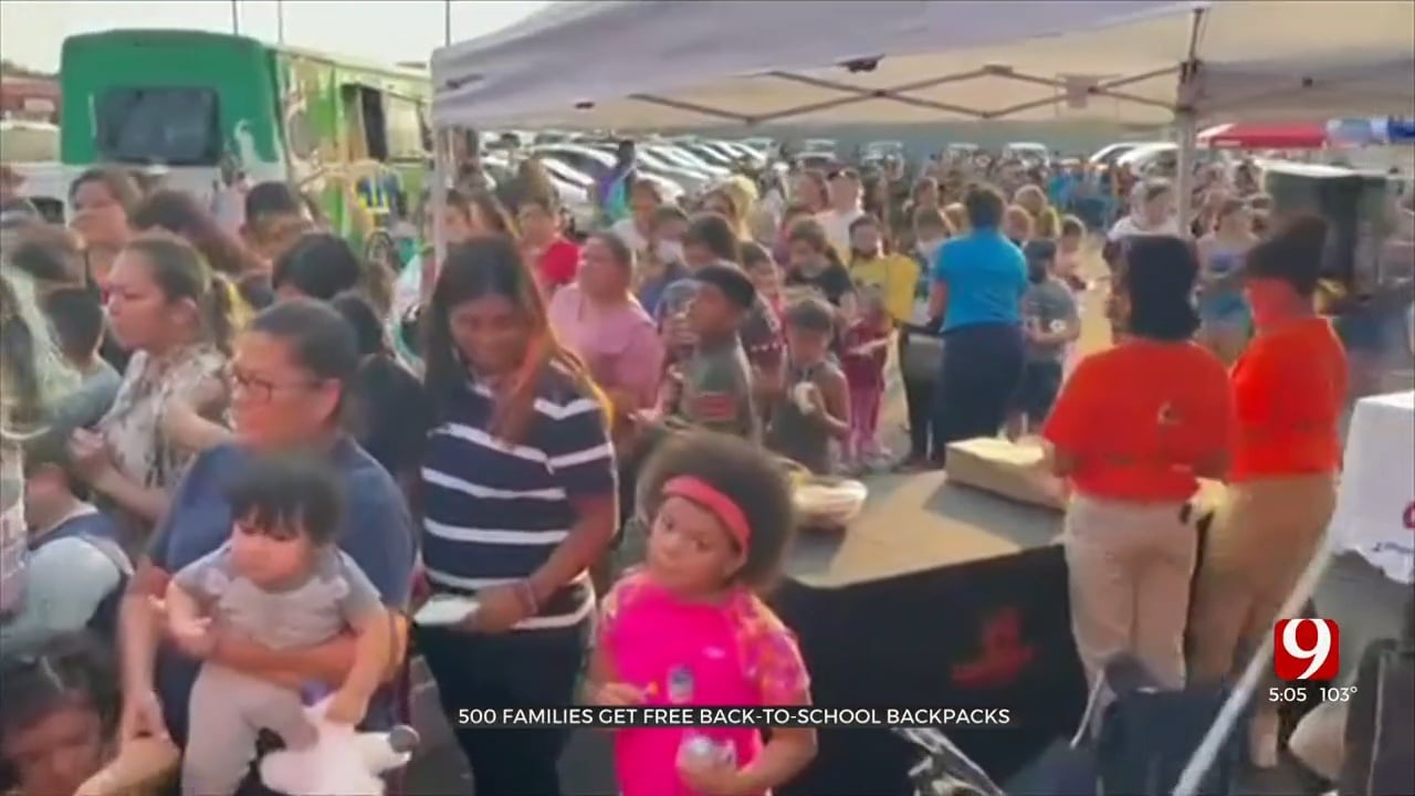 Local Company Gives Away 500 Backpacks Full Of School Supplies