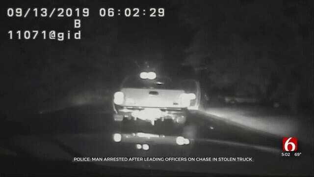 Tulsa Police Video Shows Arrest Of Man They Say Was Driving Stolen Truck