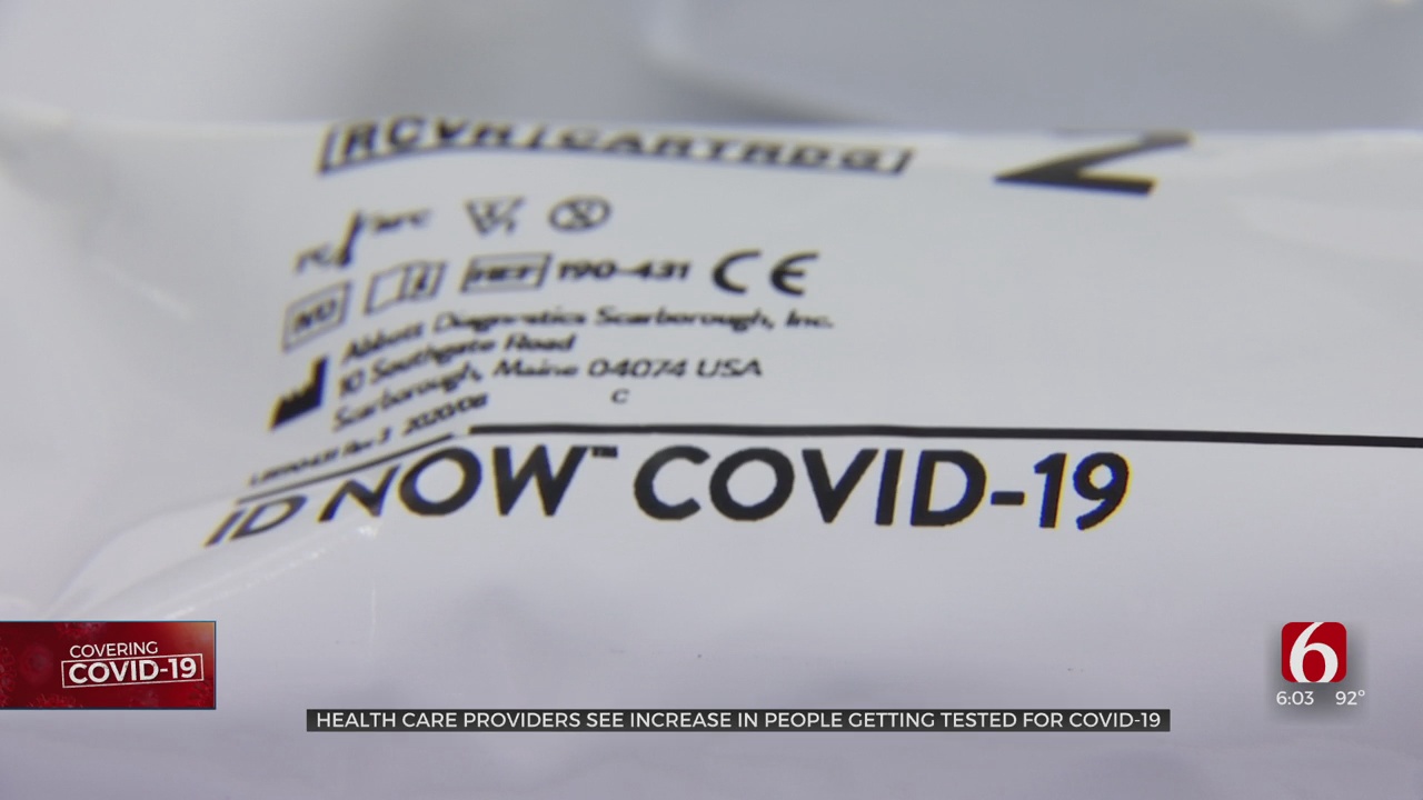 Oklahoma Healthcare Providers See More Patients Get Tested For COVID-19 