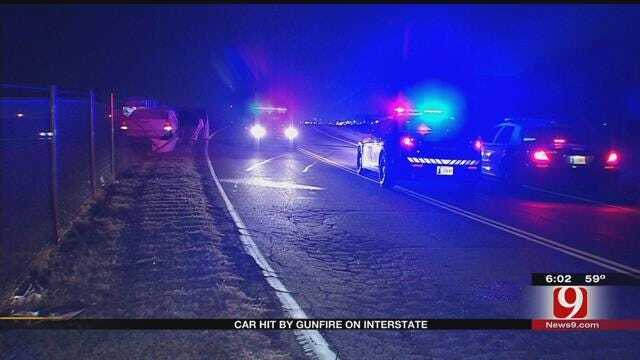 Car Hit By Gunfire On Interstate 240 In SE OKC