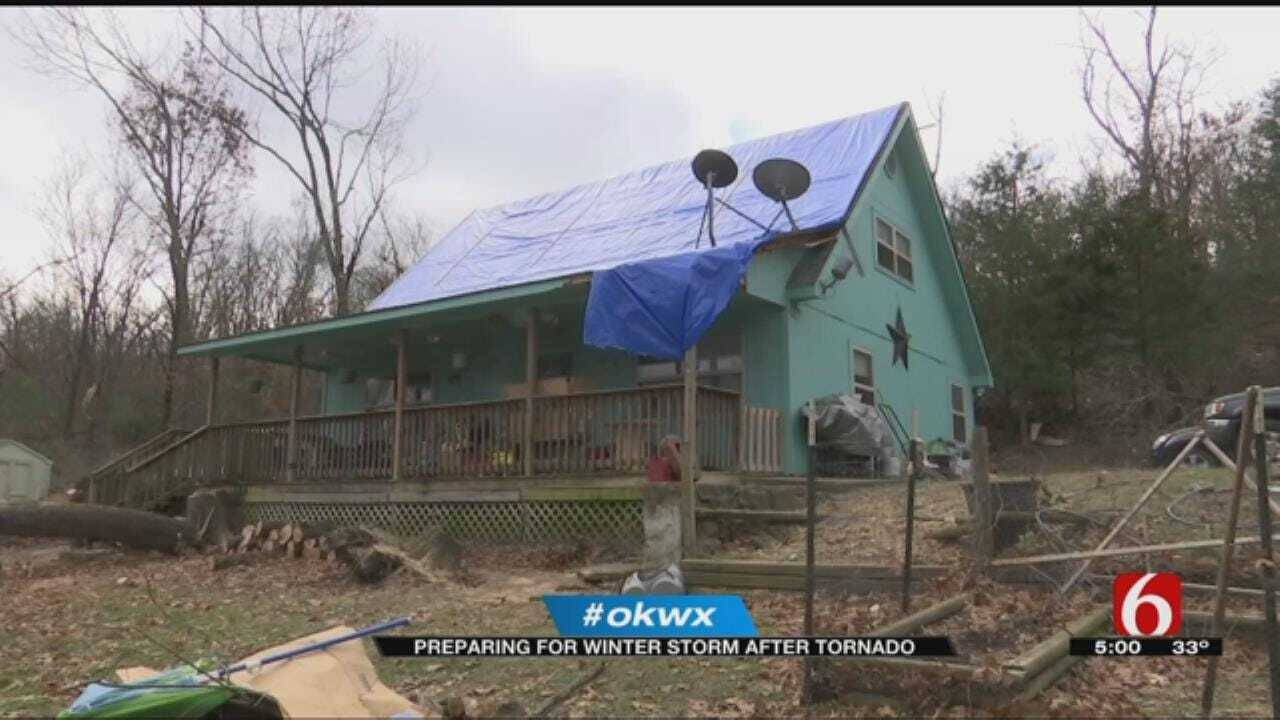 Cherokee County Residents Preparing For Winter Storm After Tornado