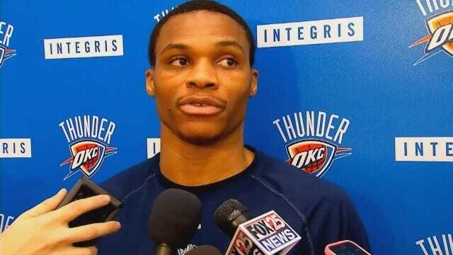 Thunder's Westbrook Wants To Cut Back On 3-Point Shots