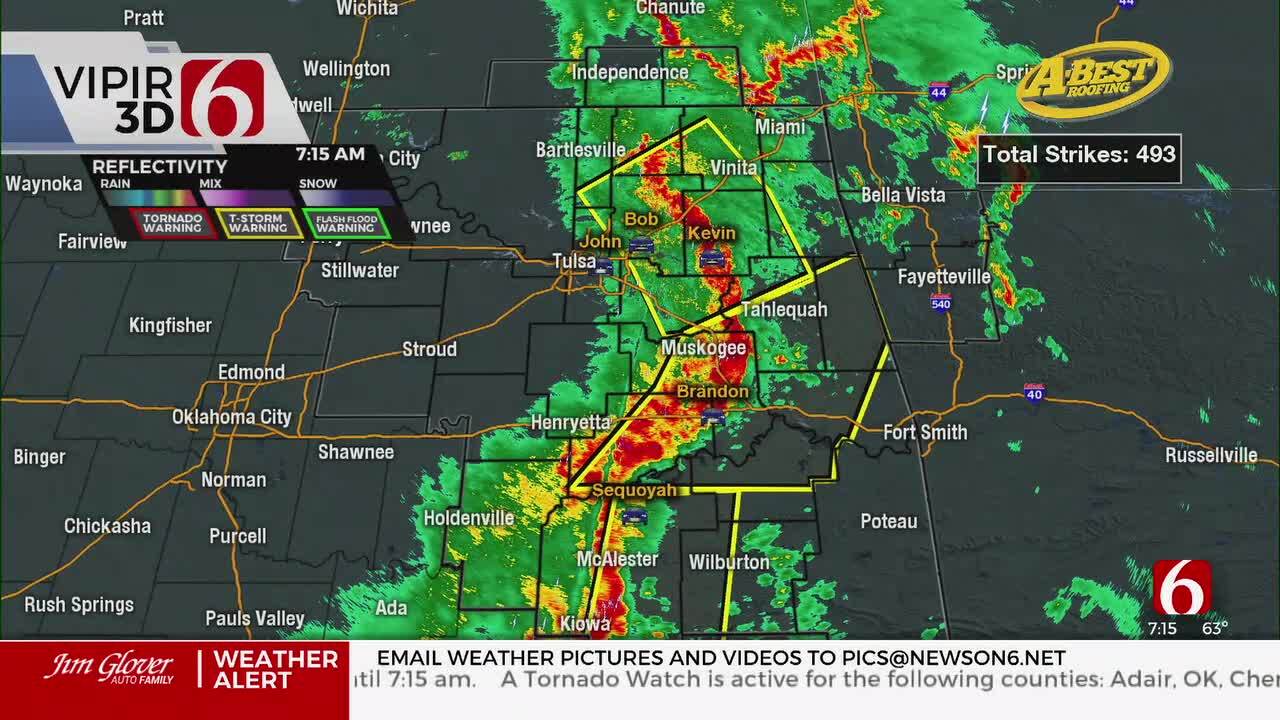 Severe Thunderstorm Warning Active For Multiple Counties In Green Country