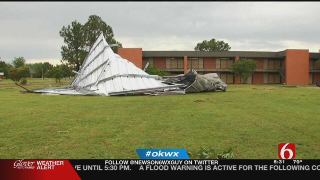 OSU Okmulgee Campus Take Heavy Damage After Storms
