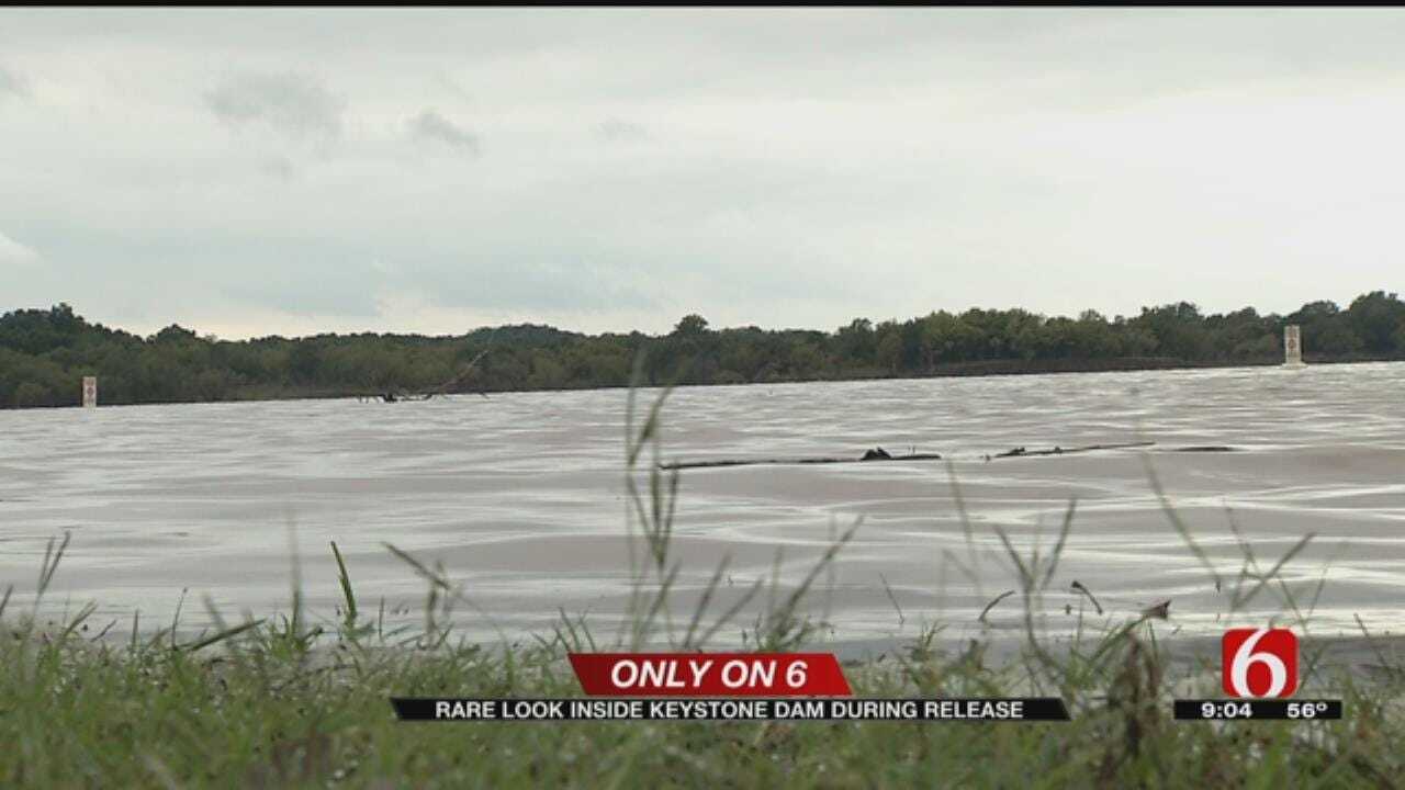 Keystone Dam Opens Up After Heavy Rain