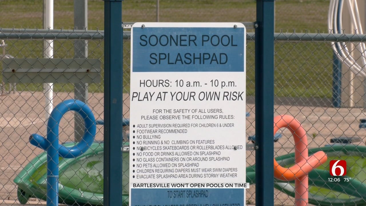 Bartlesville Announces Pool Opening Delay