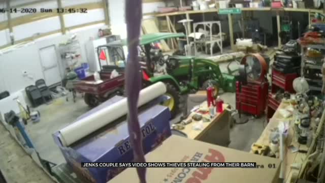 WATCH: Jenks Couple Captures People Stealing From Their Barn On Video
