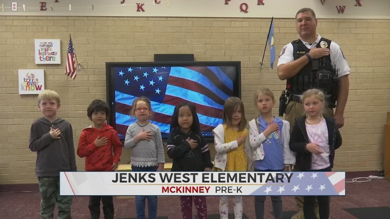 Daily Pledge: Students From Mrs. McKinney's Pre-K Class
