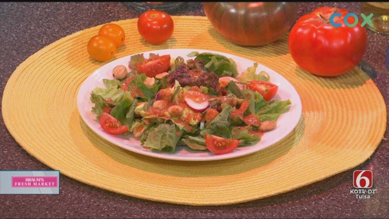 Fresh Tomato Salad And Veggie Dressing