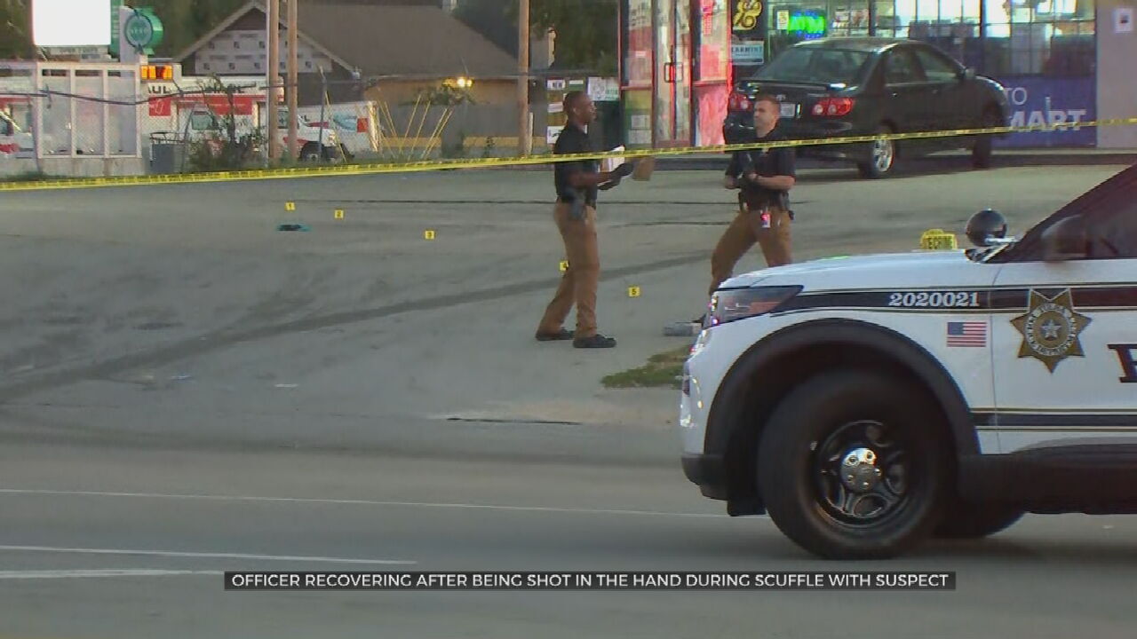 1 Arrested After Tulsa Police Officer Shot In Hand Near Johnson Park
