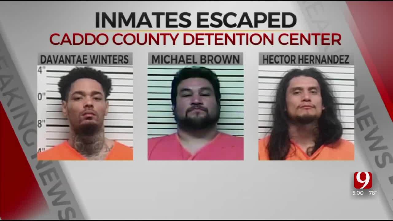 3 Caddo Co. Jail Escapees Found In Oklahoma City