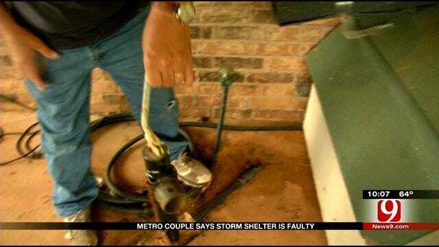 Metro Couple Says Storm Shelter Was Installed Incorrectly