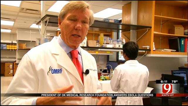 President Of OK Medical Research Foundation Answers Ebola Questions