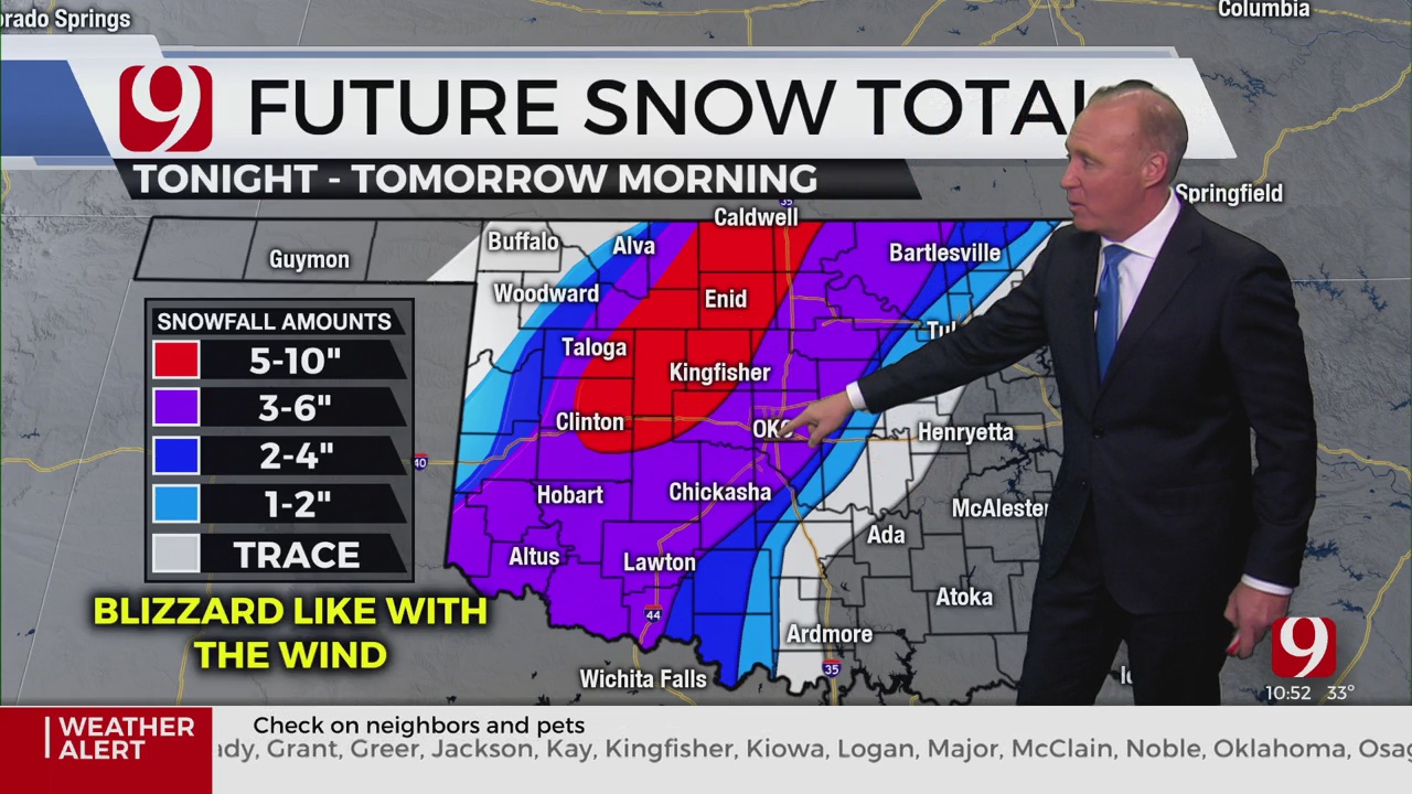 WATCH: David Payne Winter Weather Update (10:49 p.m.)