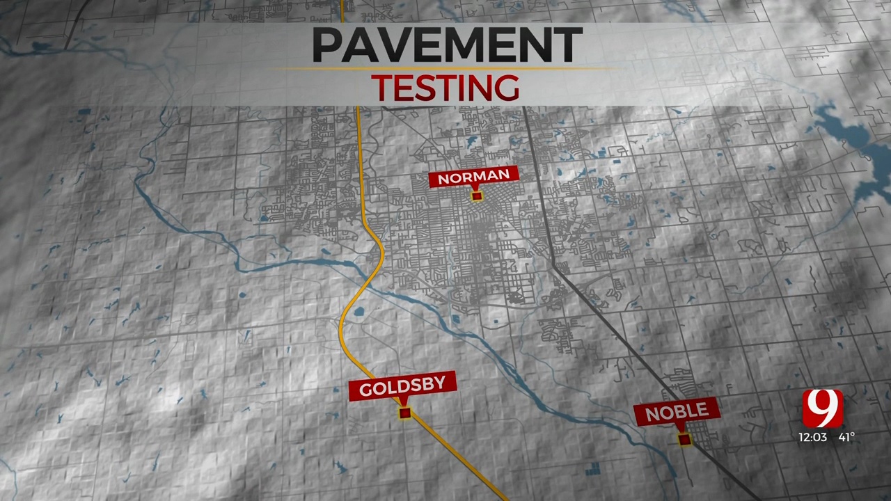 Section Of I-35 Narrowed South of Norman For Pavement Testing