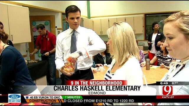News 9 This Morning Crew Visits Charles Haskell Elementary