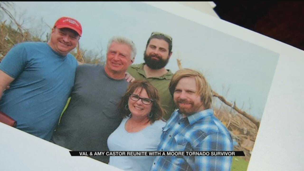 News 9 Storm Trackers Give Moore Tornado Victim Gift