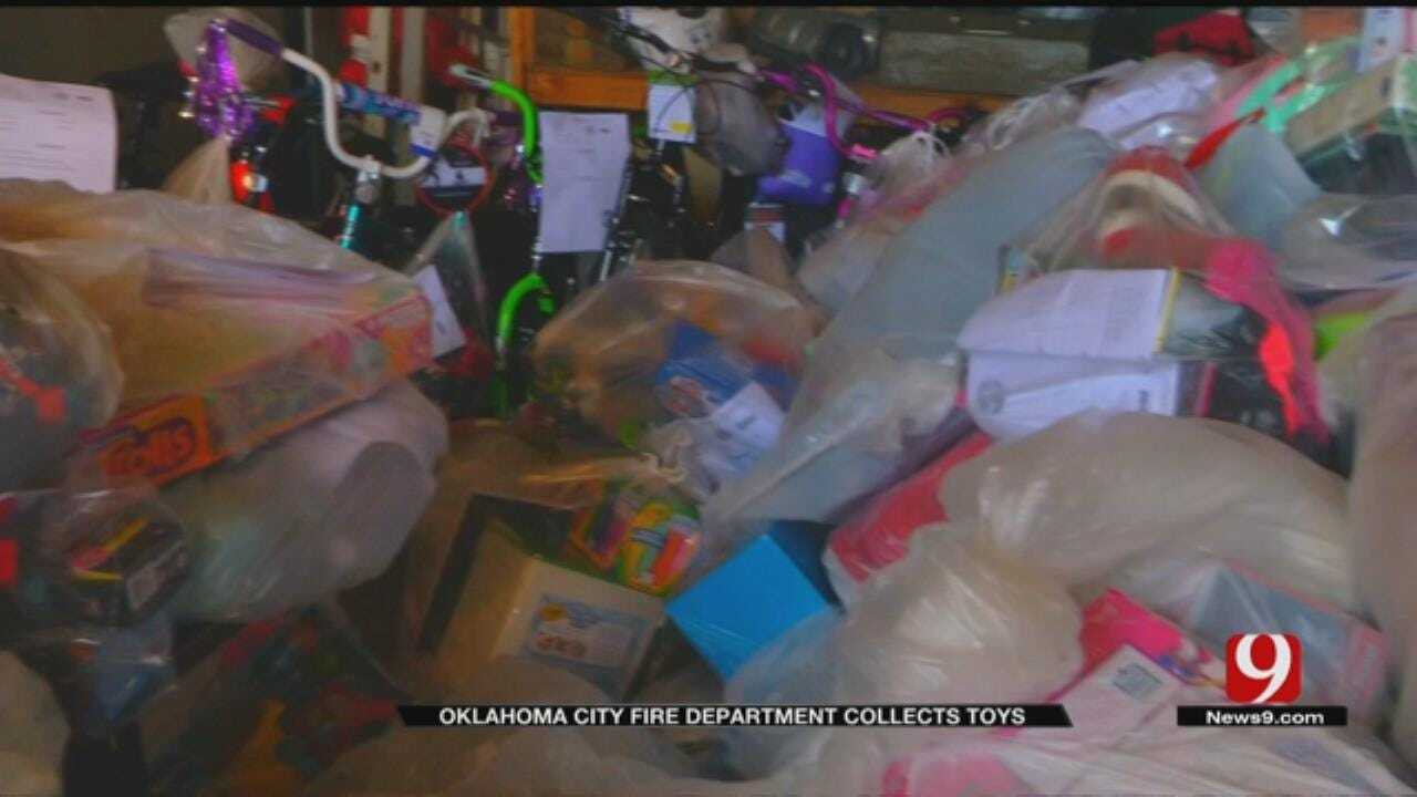 OKC Firefighters Donate Truck Load Of Toys