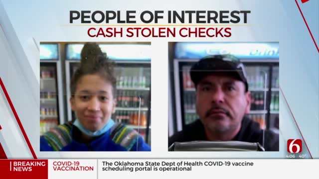 Tulsa Police: 2 People Accused Of Attempting To Cash Stolen Checks