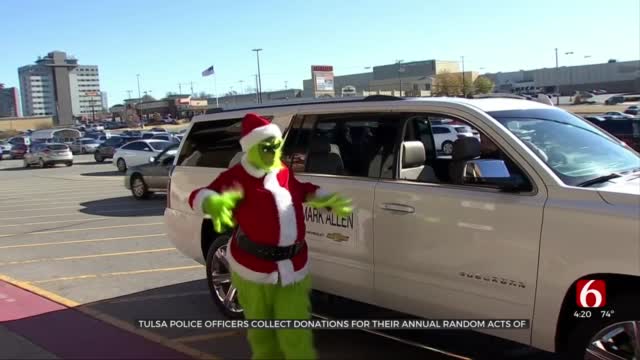 The Tulsa Police Foundation Collects Food, Toys For Acts Of Kindness Event