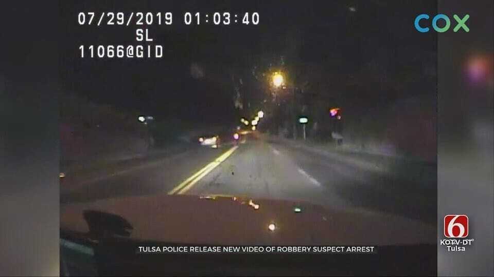 WATCH: Bodycam Footage Shows Robbery Suspect Leading Tulsa Police On Chase