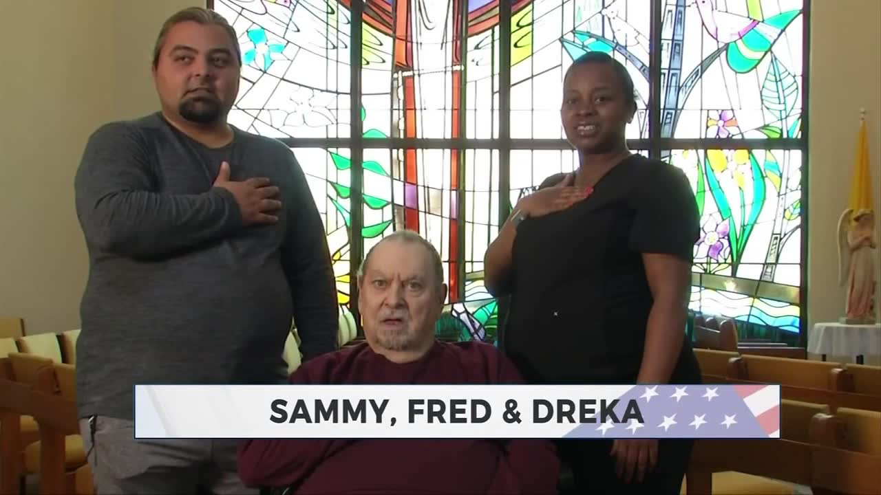 Daily Pledge: Sammy, Fred & Dreka 
