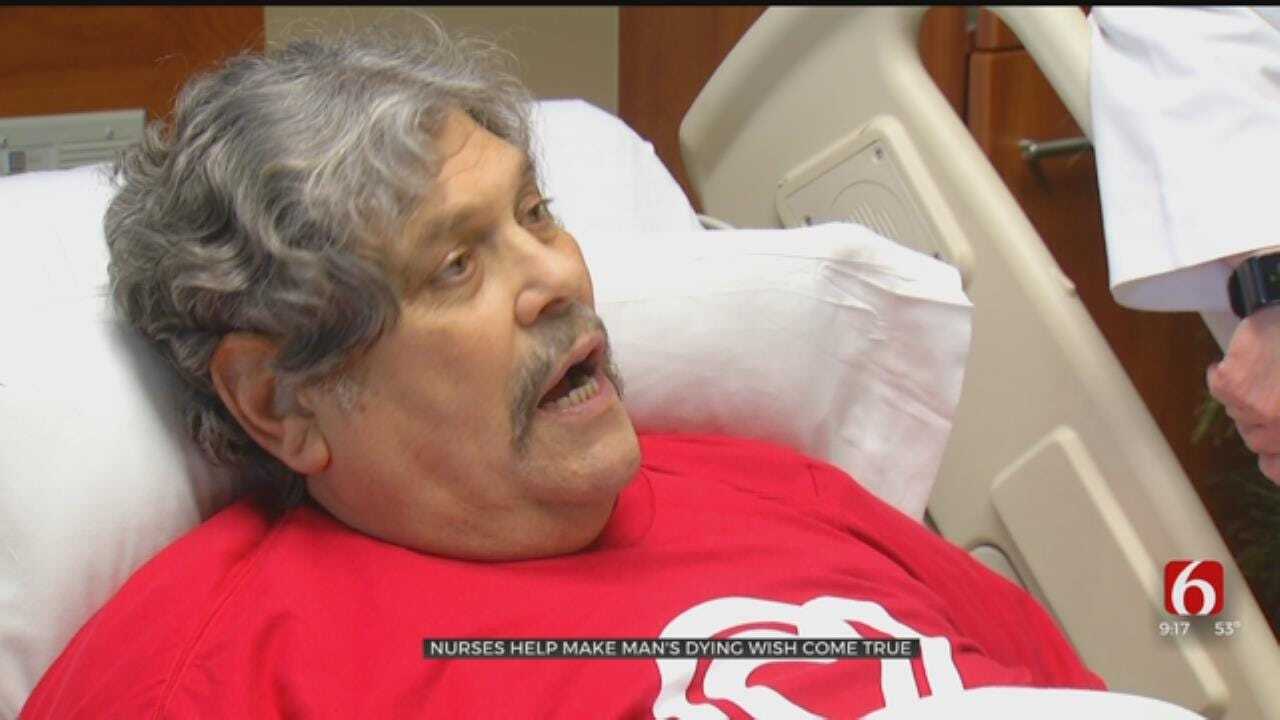 Nurses Help Oklahoma Man's Dying Wish Come True
