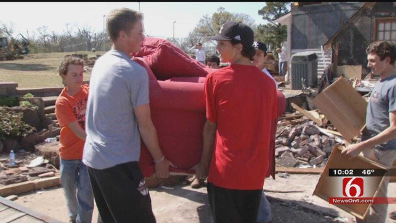 Bishop Kelley Baseball Team Helps Family Of Coach Hit By Tornado