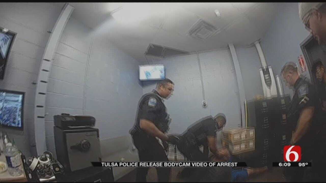 Body Cam Footage Shows Difficult Arrest For Tulsa Police