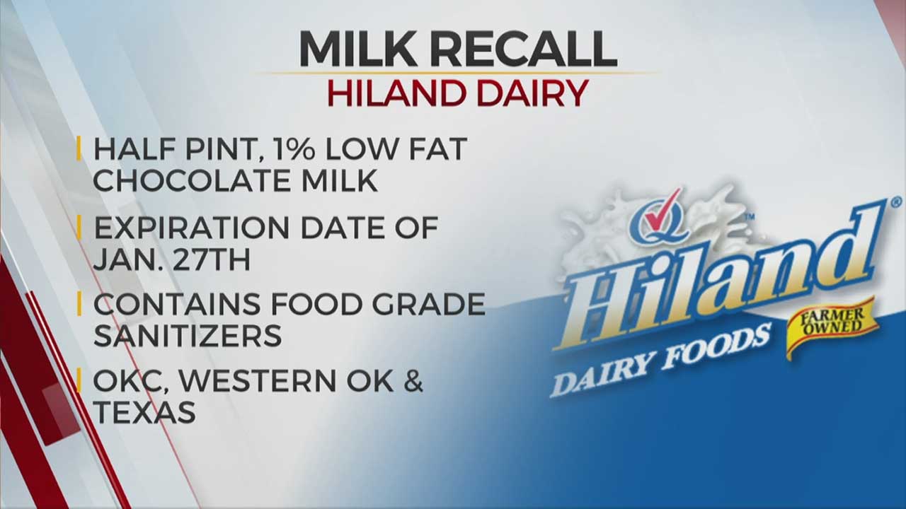Hiland Dairy Recalls Chocolate Milk Contaminated With Food-Grade Sanitizers At Norman Facility