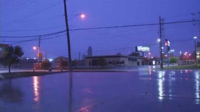 WEB EXTRA: Video Of Rain, Lightning In Tulsa As Thunderstorms Roll Across The City