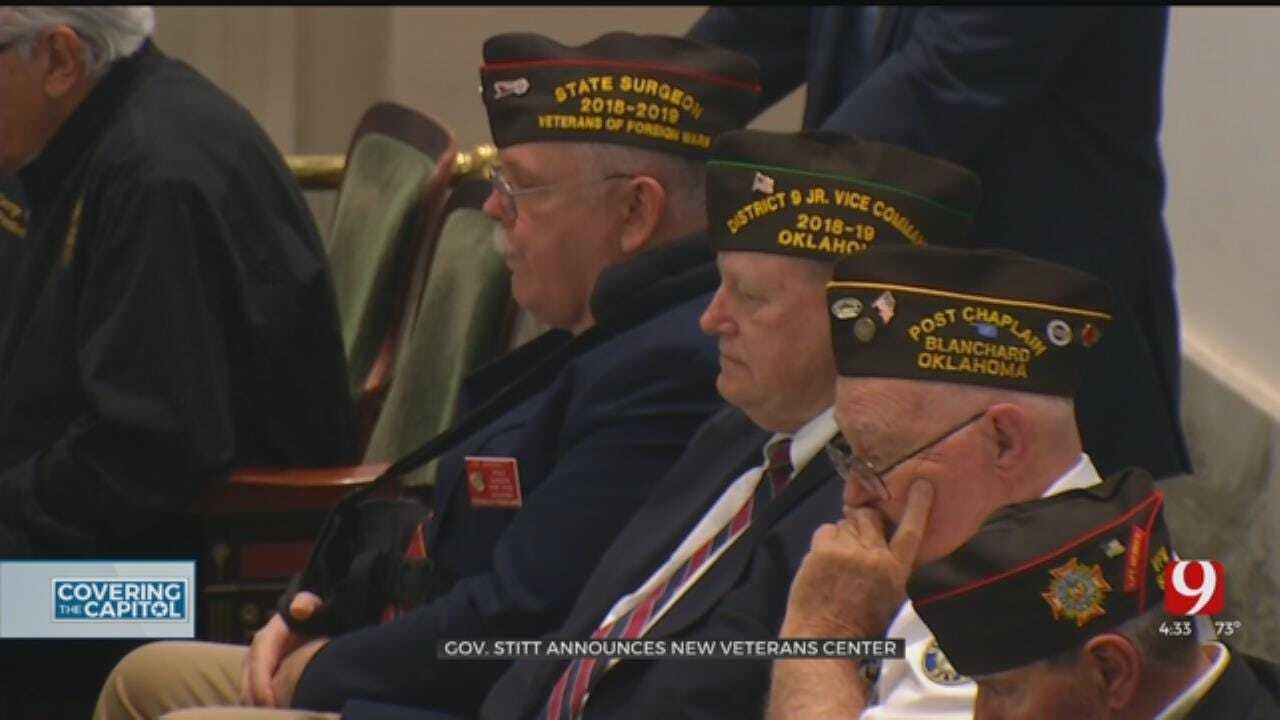 Gov. Stitt Announces New Veterans Center While Honoring Veterans At Capitol