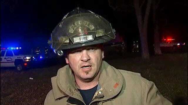 WEB EXTRA: Catoosa Firefighter Jason Rogers Talks About House/Grass Fire