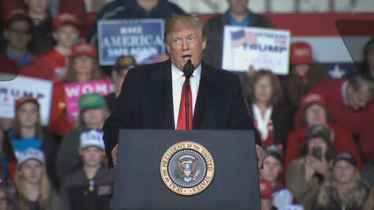 President Trump Calls For Unity, Attacks Media
