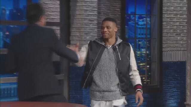 Thunder's Russell Westbrook On CBS 'Late Show'