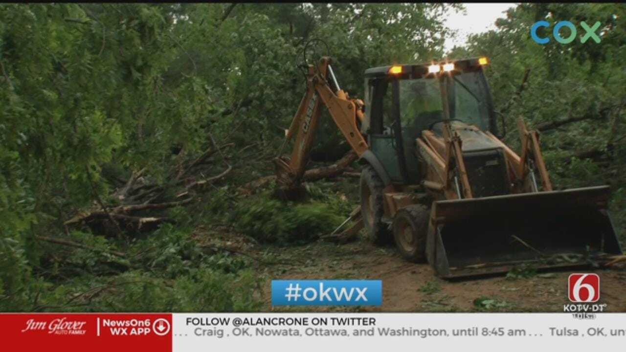 Oklahoma Storm Leaves Big Mess For Residents Near Peggs