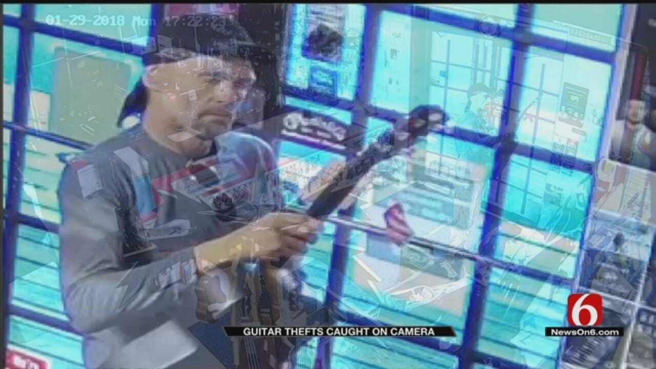 TPD On Lookout For Man Who Stole Guitars From Shop
