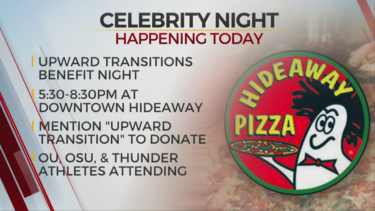 Hideaway Pizza Hosts Celebrity Night To Raise Money For Upward Transitions