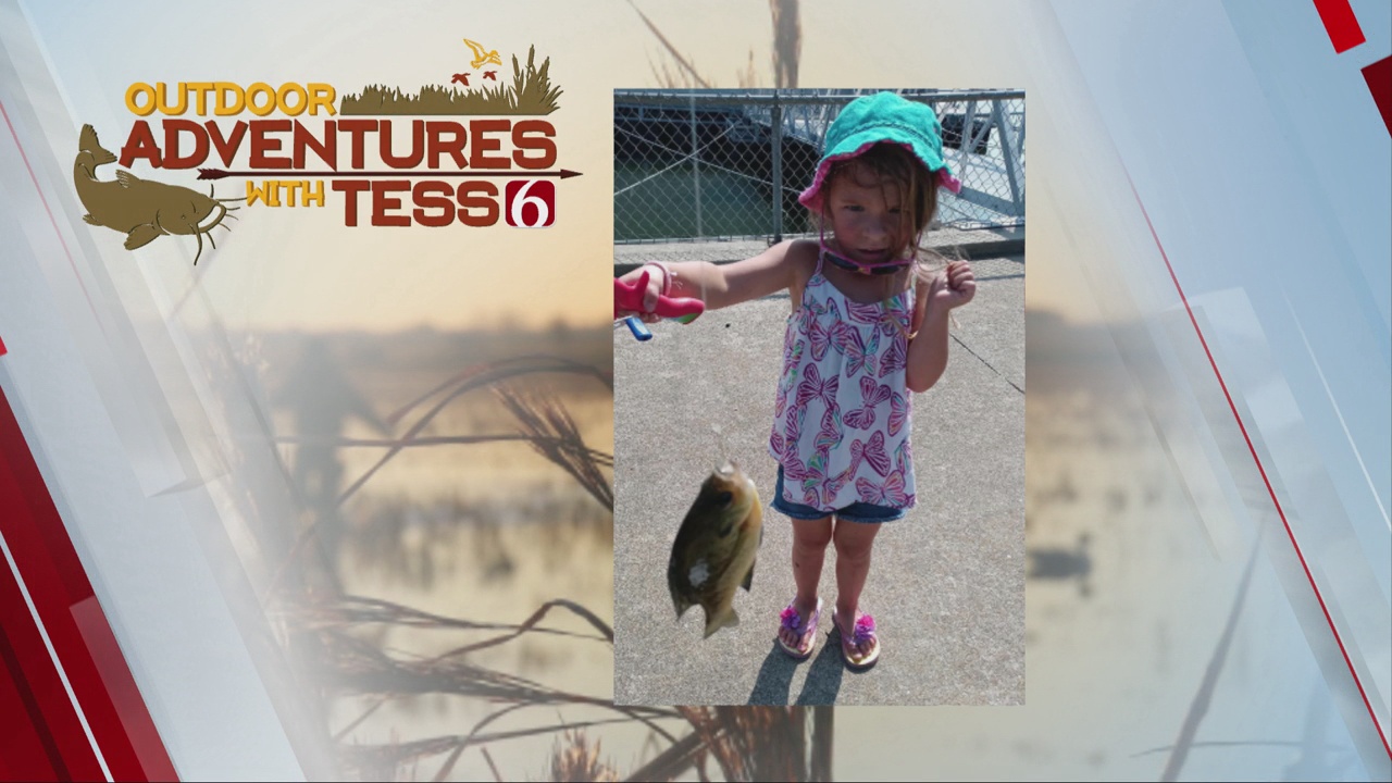 Watch: 4 Year Old Catches Her First Fish At Claremore Lake