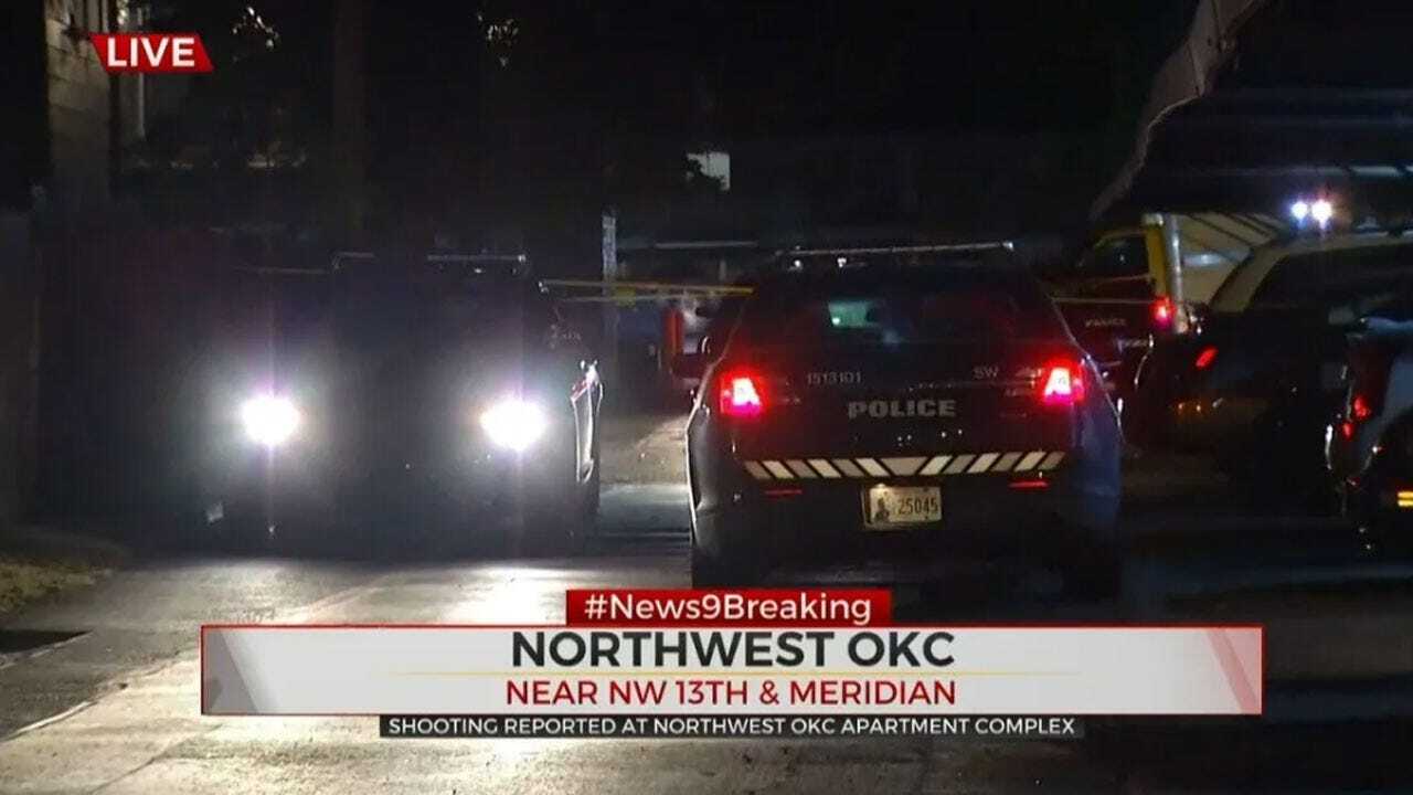 1 Taken To Hospital, Suspect On The Run After Shooting At NW OKC Apartment Complex