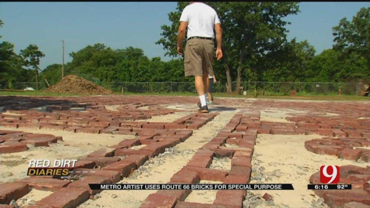 Red Dirt Diaries: Route 66 Bricks Turn Into Art