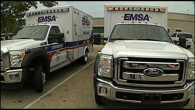 EMSA Ambulance Stationed In Bixby