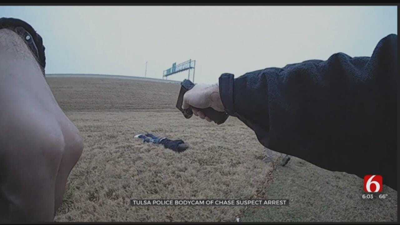 Bodycam Video Released From Tulsa Police Chase
