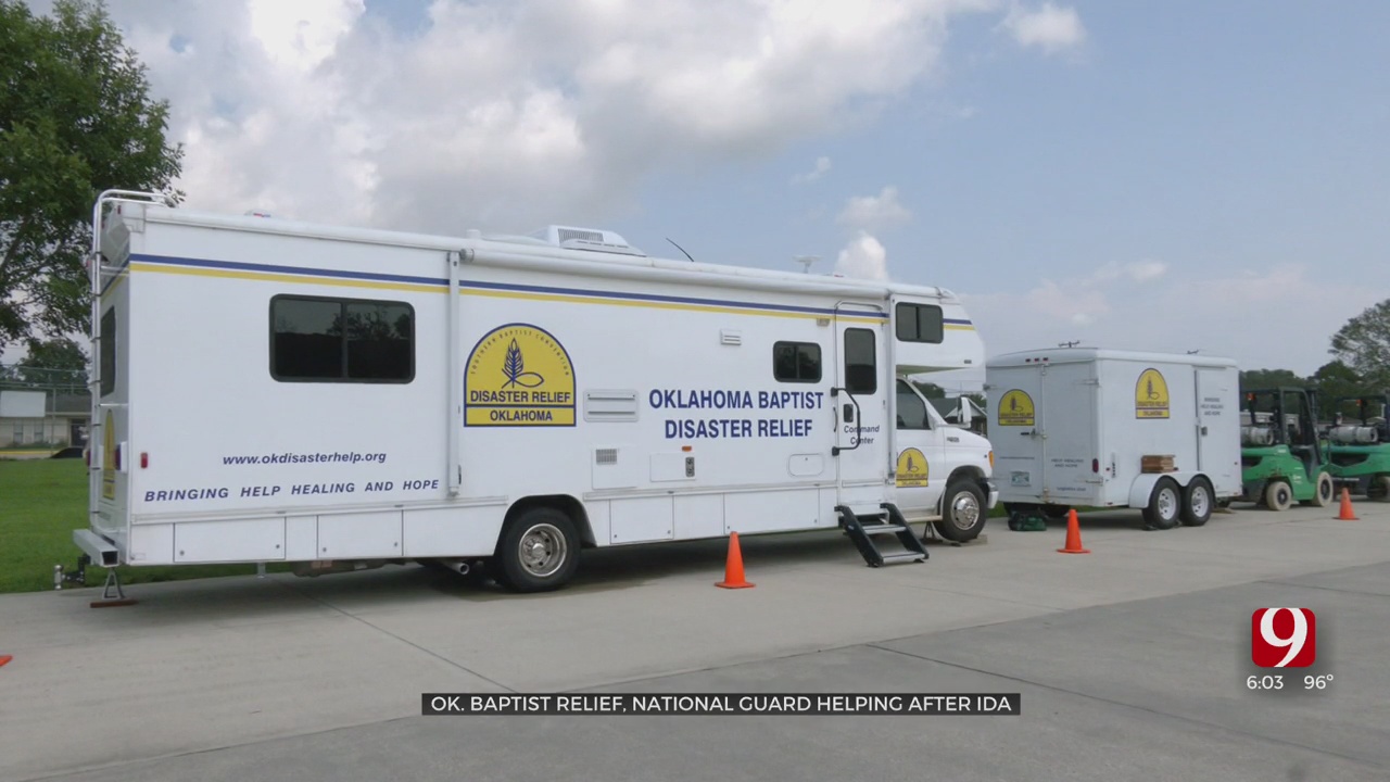 Oklahoma Baptist Relief, National Guard Helping After Hurricane Ida 