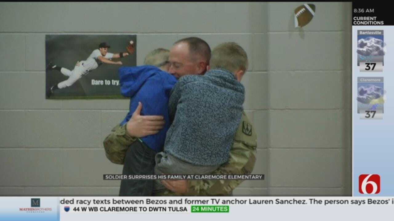 WATCH: Soldier Surprises Kids At School Assembly