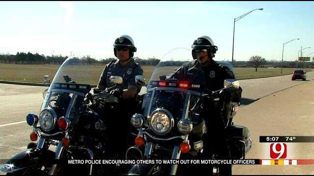 Metro Police Encourage Others To Watch Out For Motorcycle Officers